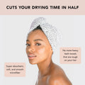 Kitsch Microfiber Hair Towel Wrap for Women – Micro Dot Micro Dot 1 Count