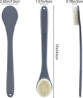 Back Scrubber for Shower, Shower Body Brush for Cleaning with Long Handle for Showering, 17 Inch Back Washer Exfoliator for Shower Men Women with