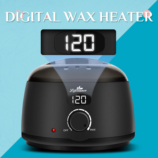Lifestance Professional Wax Pot Warmer, L2 Premium Digital Wax Melt Machine for Hair Removal, 500Ml 14Oz LCD Wax Heater for Hard Wax Beads Fast