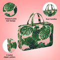 Conair Travel Toiletry Bag - Makeup Bag - Cosmetic Bag -Travel Makeup Bag Pink Palm 1 Count (Pack of 1)