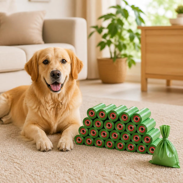 Poop Bags for Dogs, 540 Count Dog Bags for Poop, Unscented 36 Running Low Indicate Rolls, Thick Doggy Bag by PobbY 540 Indicate Bags