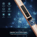 SUPRUS Electric Lighter Arc Windproof Flameless USB Rechargeable Lighter with Safety Lock for Candle BBQ Camping (Champagne Gold)