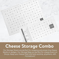 Formaticum Reusable Cheese Storage Bags, 5" x 11", 10-Pack | Professional-Grade, Store Cheese, Sandwiches, and Charcuterie, Kitchen Organization,