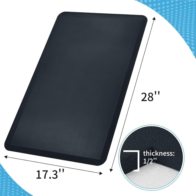 Art3D anti Fatigue Mat - 1/2 Inch Cushioned Kitchen Mats - Comfort & Non Slip Cushion for Standing Desk, Office or Garag