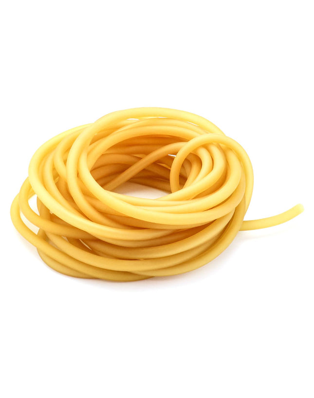 QWORK 33FT 3/8" OD 1/4" ID Natural Latex Rubber Tubing Surgical Tube for Home, Hospital, Laboratory