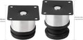 JIAKAI Pack of 4 Furniture Cabinet Adjustable Stainless Steel Round Kitchen Feet，Furniture Leg for DIY Furniture, Sofa Table Cabinets Shelves 50 x