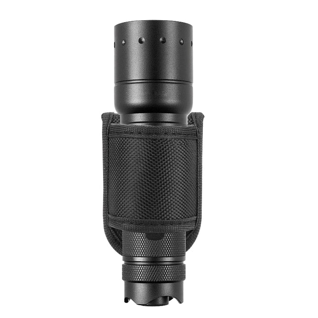 Flashlight Holster for Duty Belt, Open Top D Cell Compact Light Holder Case, Nyl