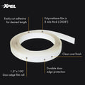 XPEL Door Edge Guard Protection Film Roll, 3/8" x 12' - Car or Truck Doors, Protective Barrier Against Minor Scratches, Paint Chips, Door Edge