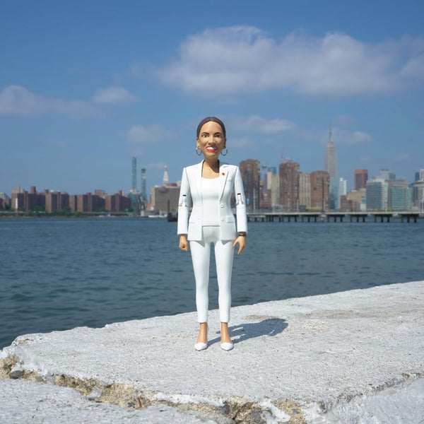 FCTRY Alexandria Ocasio-Cortez Real Life Political Action Figure: US Female Representative AOC Collectible Figurine Perfect for Collectors, Gag