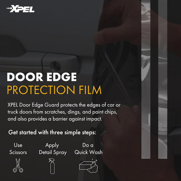 XPEL Door Edge Guard Protection Film Roll, 3/8" x 12' - Car or Truck Doors, Protective Barrier Against Minor Scratches, Paint Chips, Door Edge