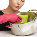 Casabella Multicolor Cellulose Scrub Sponges, Pack of 3, Blue/Yellow/Pink, 3 Count