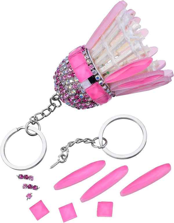 HAUTOCO 100Pcs Keychain Rings with Chain, Open Jump Rings and Screw Eye Pins for Crafts Charm Jewelry Making(1 Inch/25mm) Style-01