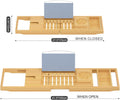 Luxury Bathtub Caddy TrayÃ¯Â¼ÂBamboo Bathtub Tray Caddy - Wood Bath Tray ExpandableÃ¯Â¼ÂCan Be Placed Book and Integrated Tablet Smartphone and Wine