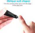 DUCOO Nail Clipper Set, 4 PCS Ultra Sharp Nail Clippers for Men, Women, Adults Toenail Fingernail Clippers, Stainless Steel Nail Cutter & File, Black