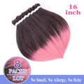 8 Pack Ombre Braiding Hair Pre Stretched - 16" 55G/Pack Premium Pre Stretched Braiding Hair Extensions, Professional Itch Free Perm Yaki Texture