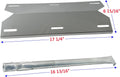 Parts Kit DG105 Replacement for Charmglow Home Depot 3 Burner 720-0230; 720-0036-HD-05 Gas Grill Burners & Heat Plates (Stainless Steel Burner +