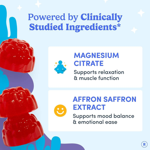 First Day Teens’ Nighttime Reset Calming Magnesium Gummies – Sleep Aid Supports Peaceful Rest, Balanced Mood & Energy – Supplement with Magnesium