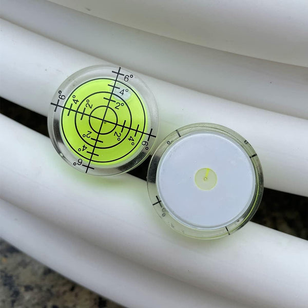 3Pcs Circular Bubble Level Bullseye Degree Marked Surface Round Spirit Levels Measuring Tool for Leveling Phonograph, Camera, Turntable, Tripod,