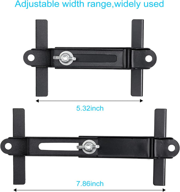 Premium Adjustable Battery Hold down for Tray, Universal Adjustable Battery Crossbar with J Bolt, Fit for SUV Car, Good Contact, Corrosion