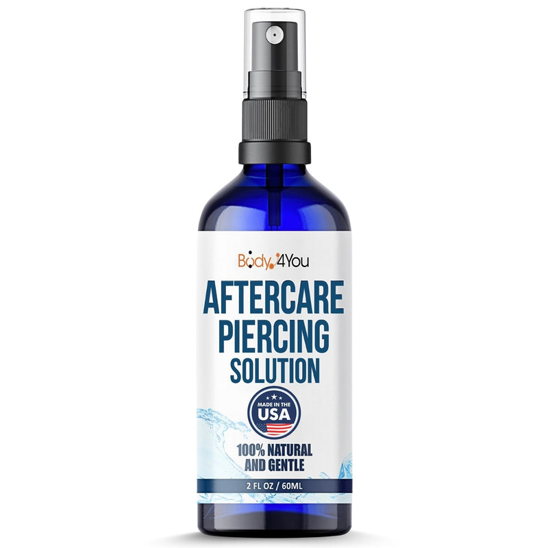 BodyJ4You Piercing Aftercare Spray - Saline Solution for Piercings Wound Wash Sterile Saline - Keloid Bump Removal Ear Nose Septum Belly Button