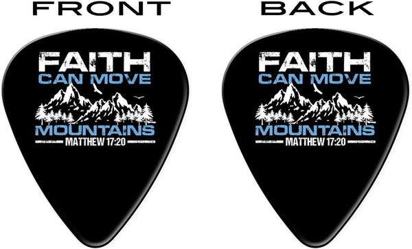 12 Bible Verse Christian Guitar Picks - Worship, Learn to Play, Gift, Bible Quote, Cross Guitar Picks