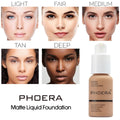 2 Pack PHOERA Foundation Liquid Concealer Makeup(103 Warm Peach) | Soft Matte Oil Control Long Lasting Waterproof Flawless 24HR,Full Coverage for