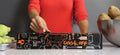 ChicWrap BBQ Tools Refillable Foil Dispenser - One 12"x 30' Roll of Professional Grade Aluminum Foil - Reusable Dispenser w/Slide Cutter - Kosher