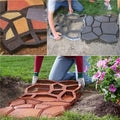 Walk Maker, Pathmate Stone Moldings Paving Pavement Concrete Molds Stepping Stone Paver Walk Way Mold for Patio, Lawn & Garden(Big Size:16.9 x