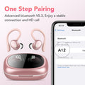 KT1 Wireless Earbuds V5.3, 120H Playtime, Bluetooth Earphones for Small Ear, IPX7 Waterproof Running Headphones, Deep Bass, over Ear Sport