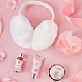 Birthday Gifts for Women Mom, Spa Gift Baskets for Her Wife,- 5 Pcs Relaxing Self Care Gifts Set with Body Lotion & Plush Earmuffs, Ideal Mothers