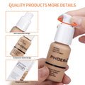 PHOERA Full Coverage Foundation, Matte Liquid Foundation for Mature Skin 1 Fl Oz (Pack of 1) Warm Peach