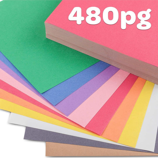 Crayola Construction Paper Bulk Pack (480 Sheets) – 10 Assorted Colors, 9x12, Teacher School Supplies & Classroom Must Haves, Card Making Craft