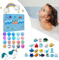 Bath Bomb Gift Set with Surprise Inside, 20 Pack Organic Bath Bombs for Kids, Kids Safe Handmade Fizzy Balls for Kid, Ideal Birthday Gift for