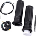 7/8" Twist Throttle Accelerator Handle Grips, 75" Throttle Cable With ON OFF Switch for Mini Bike 49cc 50cc 80cc 90cc 110cc 125cc 212cc Pit Bike