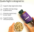 NEUROHACKER COLLECTIVE Qualia Night Sleep Aid | Non-Habit Forming | Science-Backed Supplement for Deep Refreshing Sleep | Melatonin-Free, Vegan,