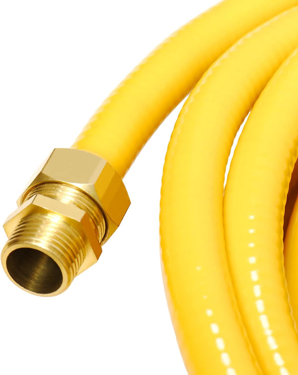CSST Male NPT Fitting Kit Brass Natural Gas Quick Connect Adapter 3/4'' Grill Propane Conversion Connector 2 Pack