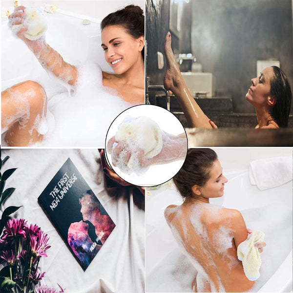 6 Pack Exfoliating Face Body Wash Cloth Towel, Soft-Weave Scrub Towel Beauty Skin Home Massage Bath Cloth for Skin Care, Shower Scrubber