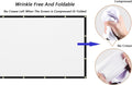 Mdbebbron 120 inch Projector Screen 16:9 Foldable Anti-Crease Portable Projector Movies Screens for Home Theater Outdoor Indoor Support Double