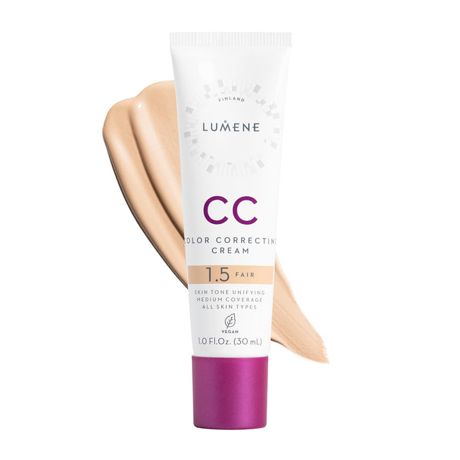 Lumene Color Correcting CC Cream - Lightweight Foundation - Medium Coverage - Re