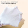 Acupressure Socks and Gloves - 4 Pcs Reflexology Socks with Tools, Tutorial Reflexology Gloves with Massage Sandal, Pain Relief Acupuncture Socks