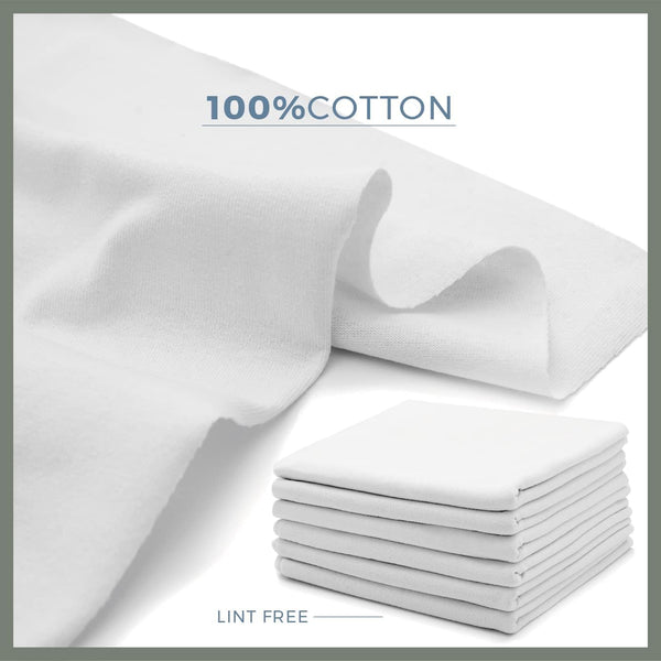 VALENGO New Lint Free Rags – 100% Cotton Cloth, Soft T-Shirt Rags, Lint Free Cloth for Staining Wood, Cast Iron, Dusting, Polishing, Painting and
