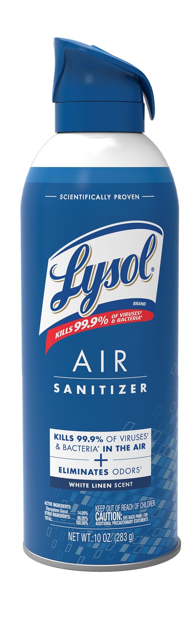 Lysol Air Sanitizer Spray, for Air Sanitization and Odor Elimination, White Line
