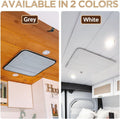 Living in a Bubble Magnetic Insulated Roof Vent Sun Cover for Maxxair Fan, Fantastic Fan, RV Fan Vent Cover, 16.5" X 16.5" - White