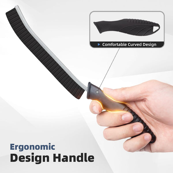 FOOGWEE Hard Bristle Crevice Cleaning Brush - Cleaning Tools for Household Use, Multifunctional Gap Cleaning Supplies for Kitchen, Bathroom,