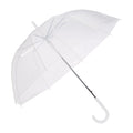 Amazon Basics Clear Umbrella for Rain, Round Bubble Umbrella for Wedding, With Wide Coverage (35" Canopy Diameter), Auto Open, Strong Fiberglass