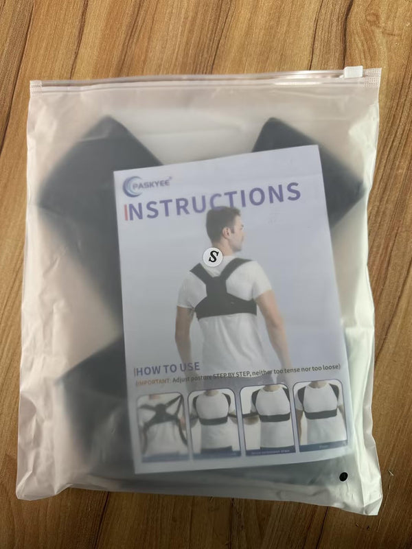 Paskyee Posture Corrector for Women and Men, Adjustable Back Brace for Neck, Shoulder, and Upper Back Pain Relief, Back Straightener for Clavicle