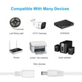 2pcs 2m/6.56Feet DC Extension Cable, 12V DC Power Adapter Plug Extension Cord 5.5mm x 2.1mm Male to Female Extension Wire for DC 12V Power