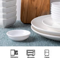 DELLING Dipping Bowls Sets of 12 1.2 Oz Porcelain Dip Soy Sauce Dishes & Bowl Small Cups for Sushi Tomato Sauce, Soy, BBQ -Chip and Dip Serving