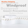 26 Feet Silicone Seal Strip,Door Weather Stripping Door Seal Strip Window Seal Silicone Sealing Tape for Door Draft Stopper Adhesive Tape (White,