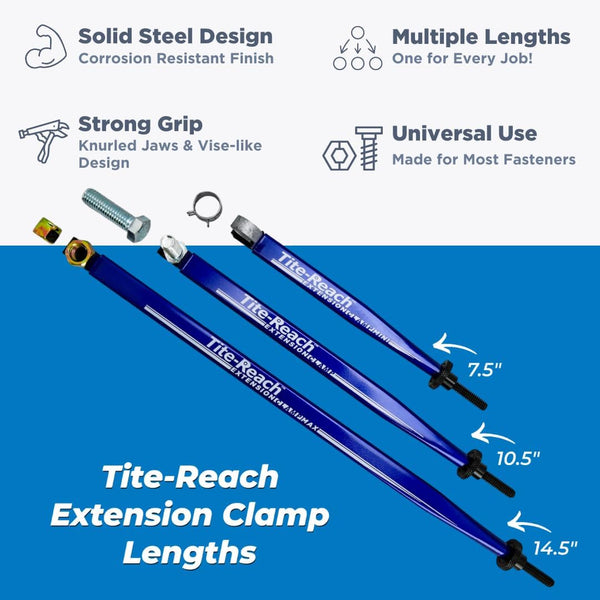 Tite Reach Extension Clamps Tri-Pack